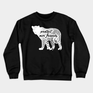 protect our friends - leopard Crewneck Sweatshirt